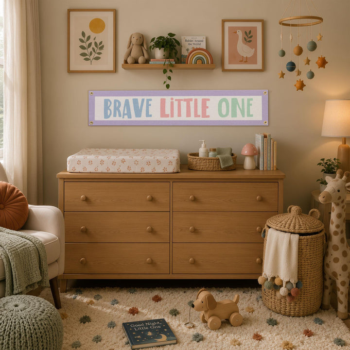 Brave Little One Felt Banner