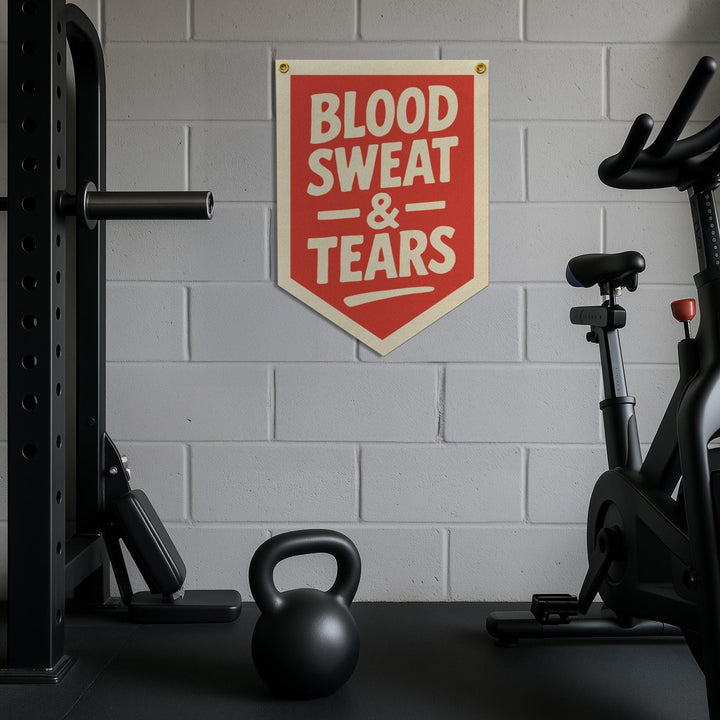 Blood Sweat &amp; Tears Felt Camp Flag