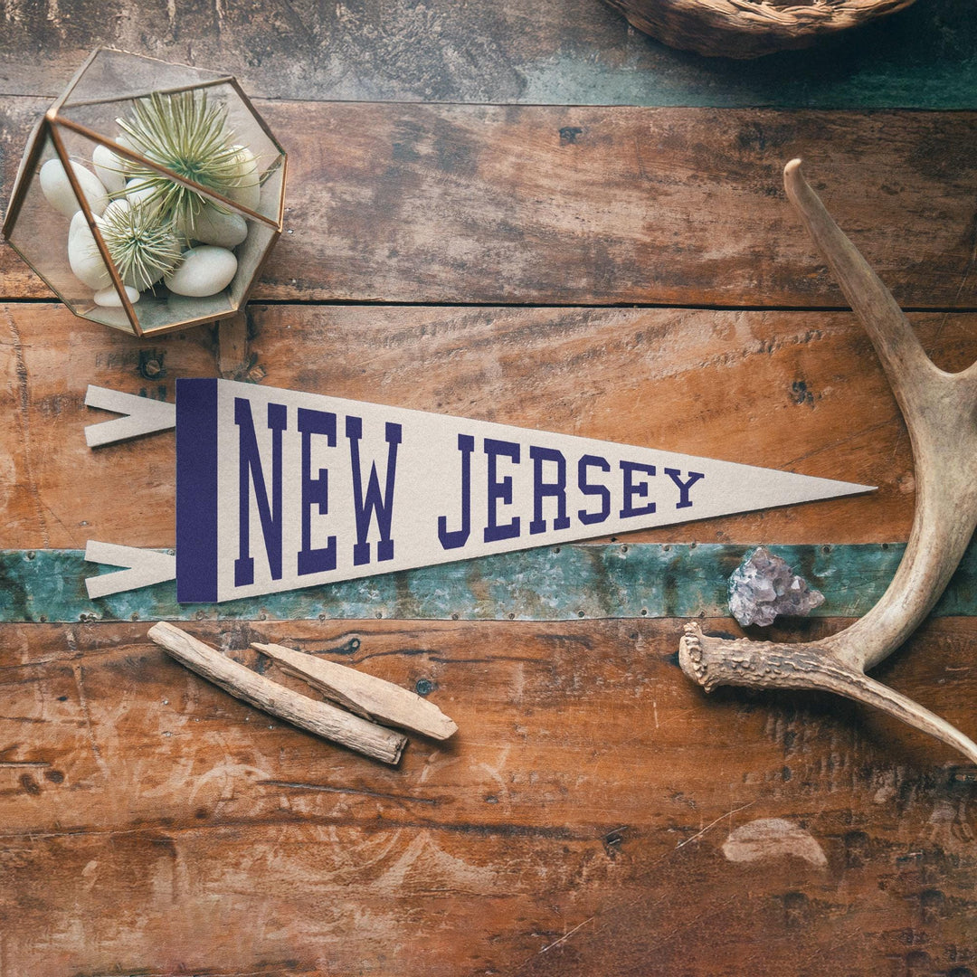 New Jersey Varsity Felt Pennant