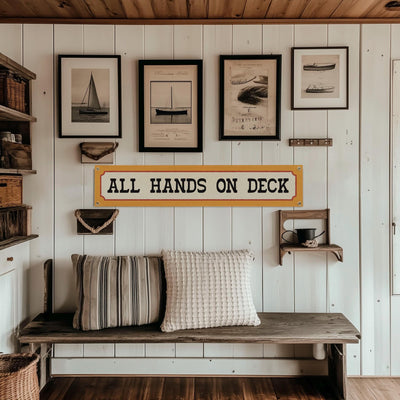 All Hands On Deck Felt Banner