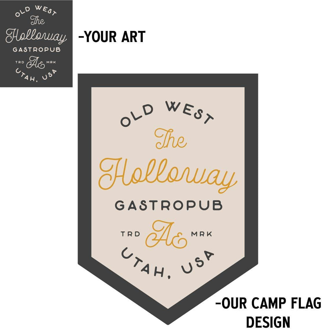 Custom logo Felt Camp Flag
