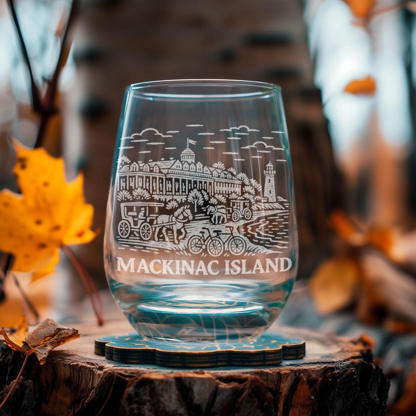 Mackinac Island Michigan Glass