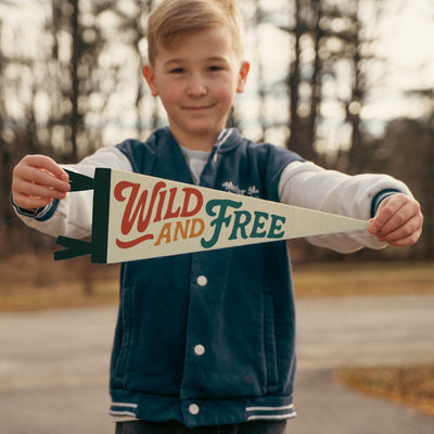 Wild and Free Felt Pennant