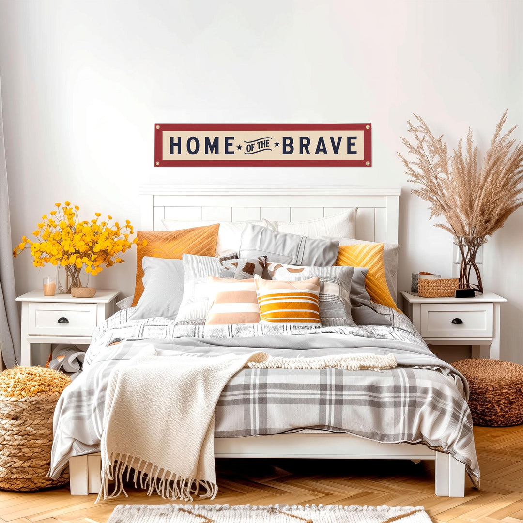 Home of the Brave Felt Banner