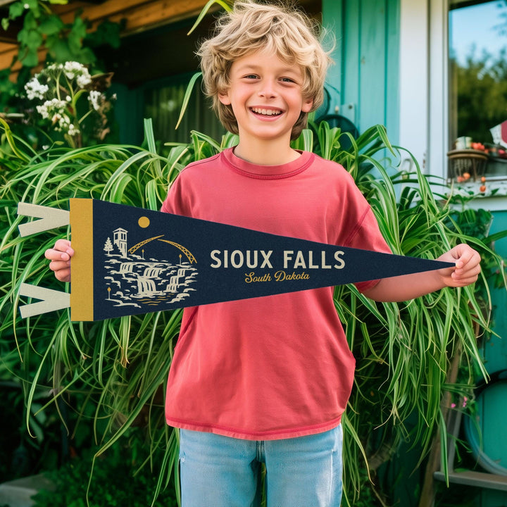Sioux Falls South Dakota Felt Pennant