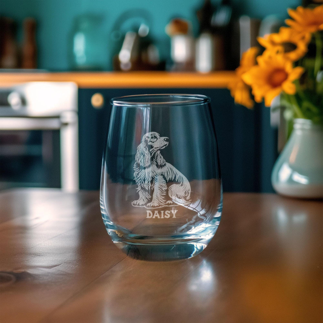 Cocker Spaniel Customizable Dog Glasses