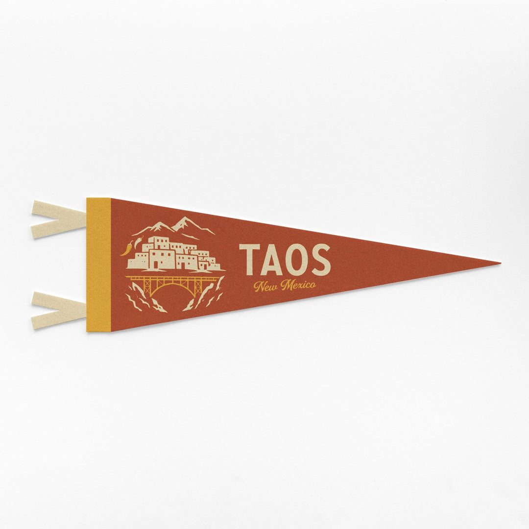 Taos New Mexico Felt Pennant
