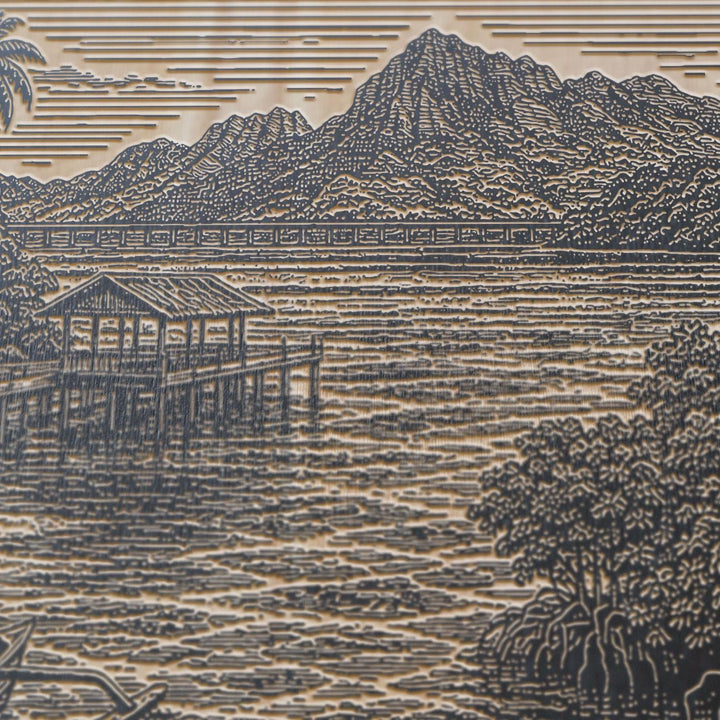 Langkawi Engraved Birch Art Panel