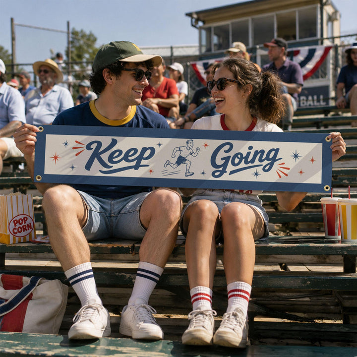 Keep Going Felt Banner