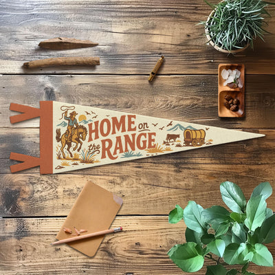 Home on the Range Felt Pennant