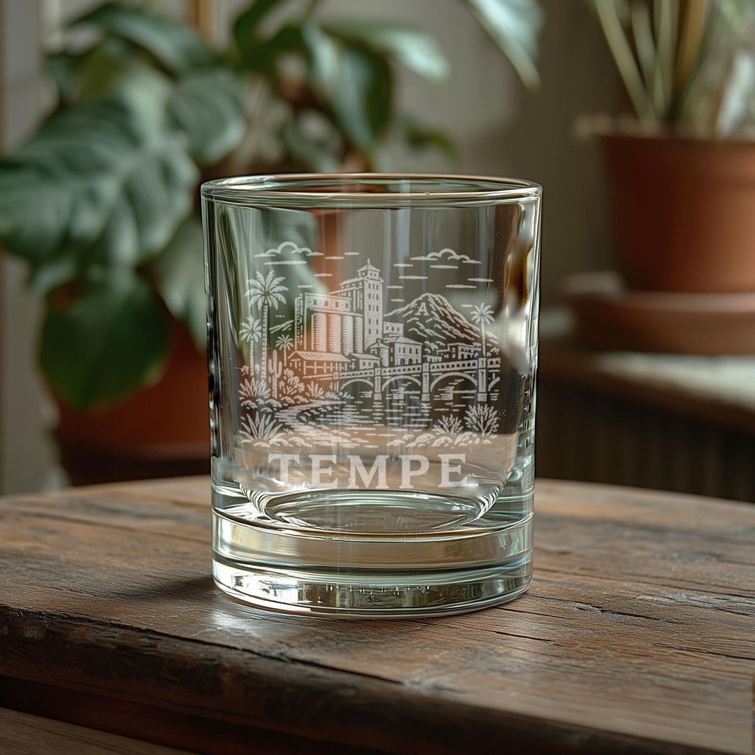 Tempe Arizona Engraved Glass