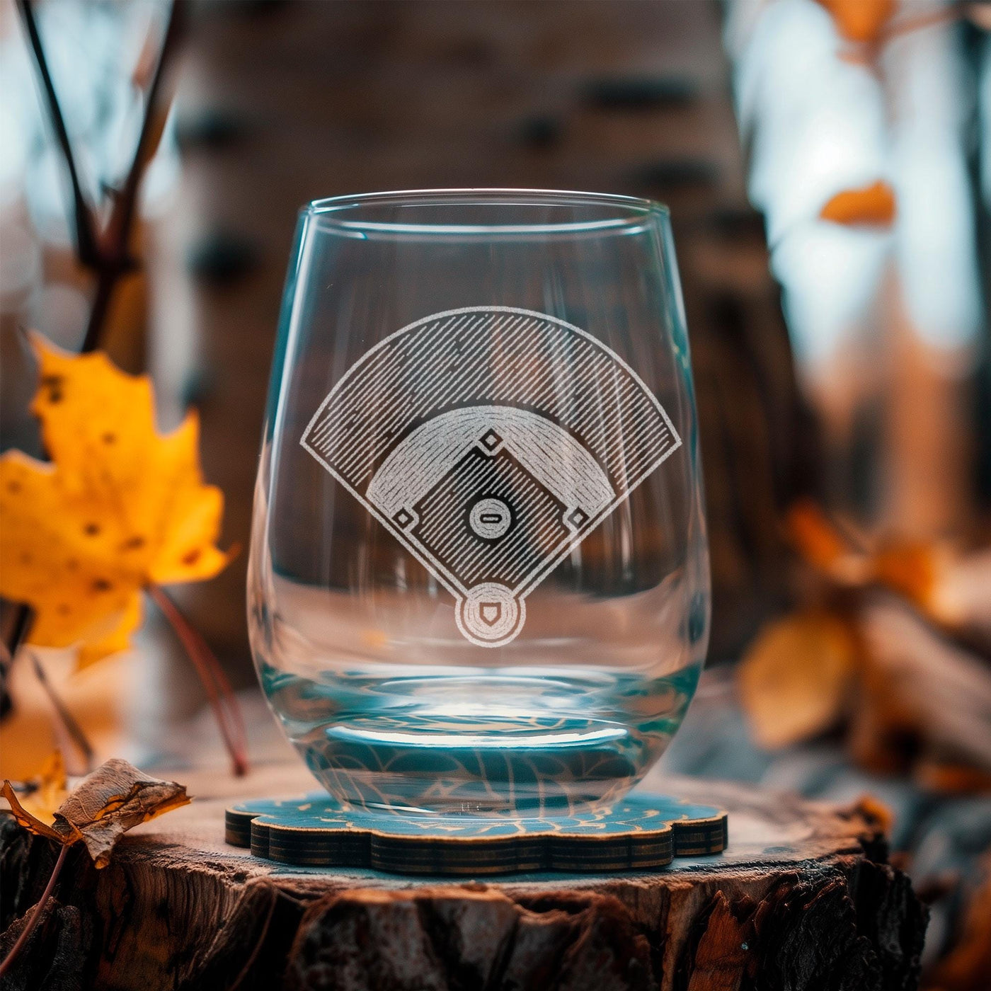 Baseball Diamond Glasses