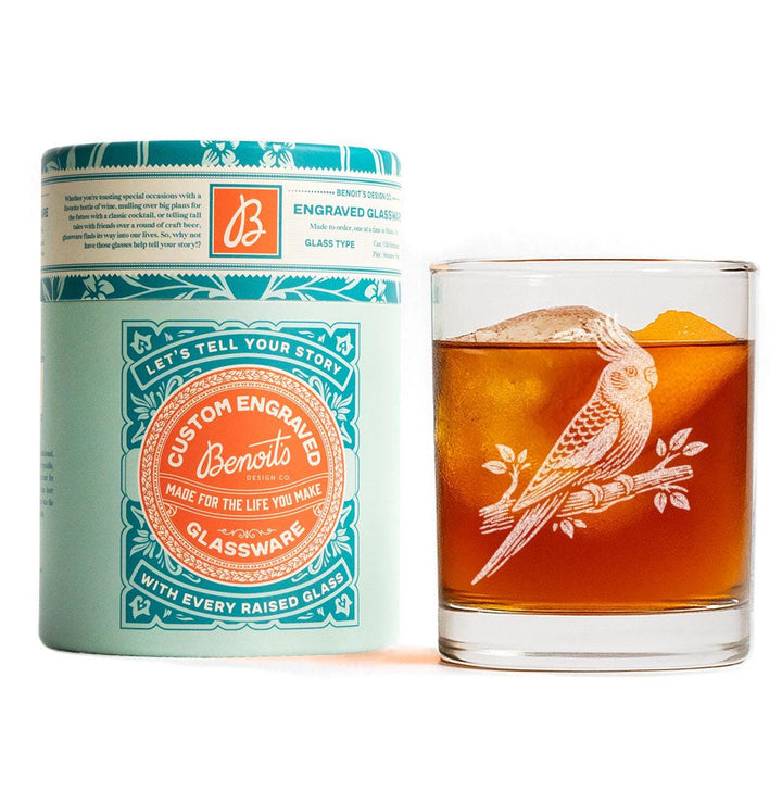 Cockatiel Bird Glass