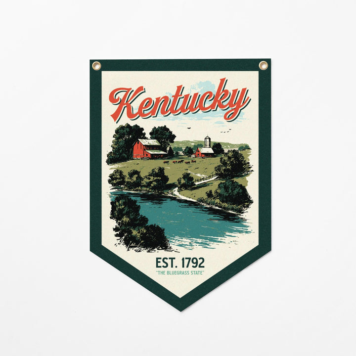 Kentucky Felt Camp Flag
