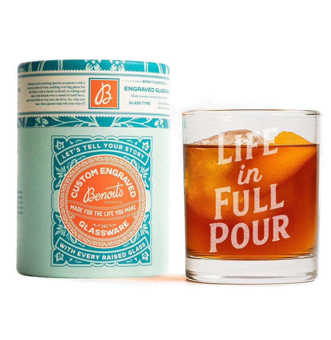 Life in Full Pour Glasses
