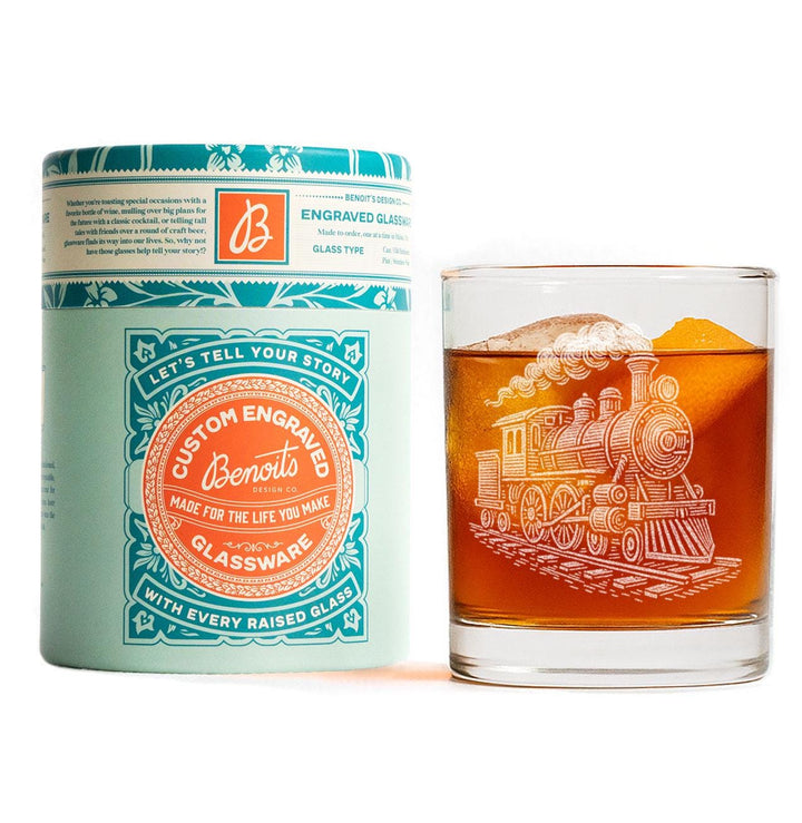 Locomotive Train Glasses