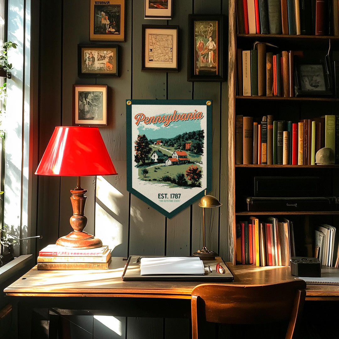 Pennsylvania Felt Camp Flag