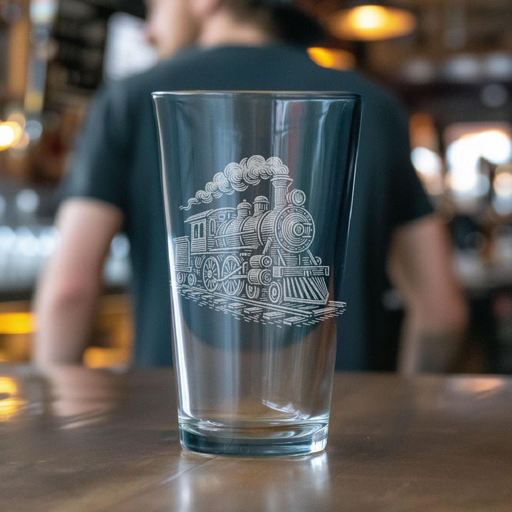 Locomotive Train Glasses