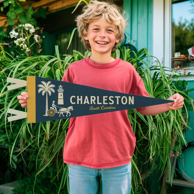 Charleston South Carolina Felt Pennant