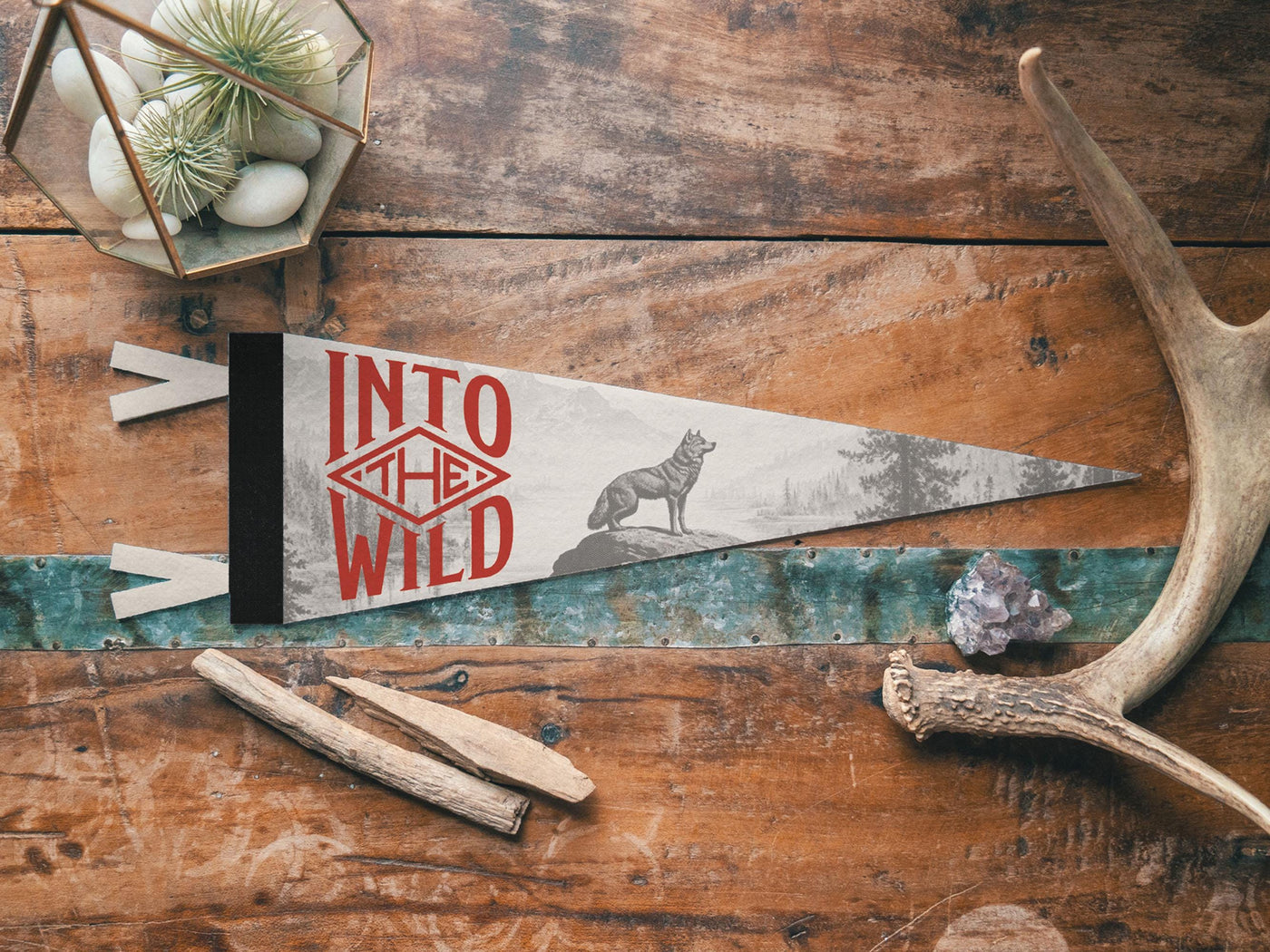 Into The Wild Felt Pennant