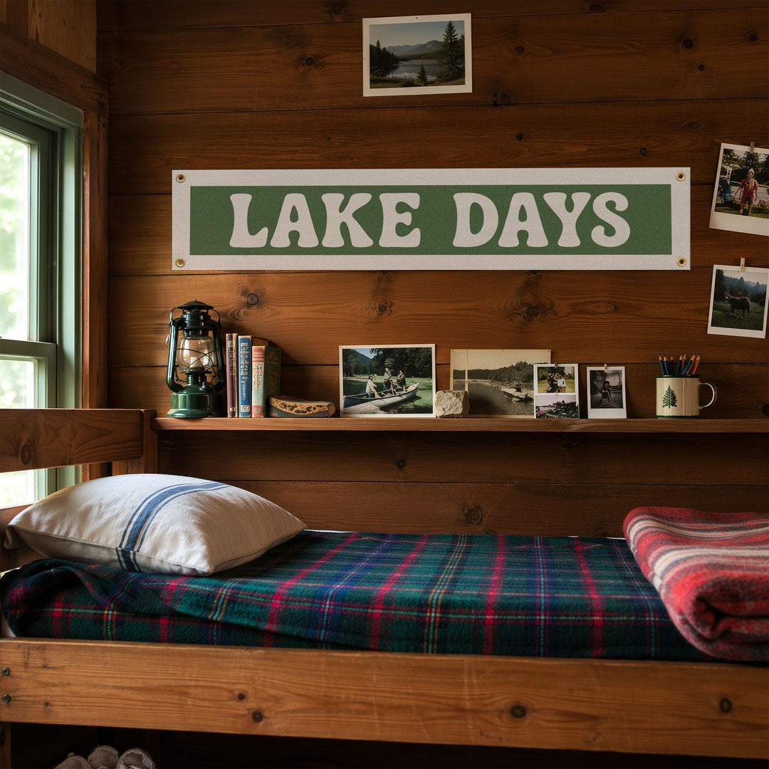 Lake Days Felt Banner