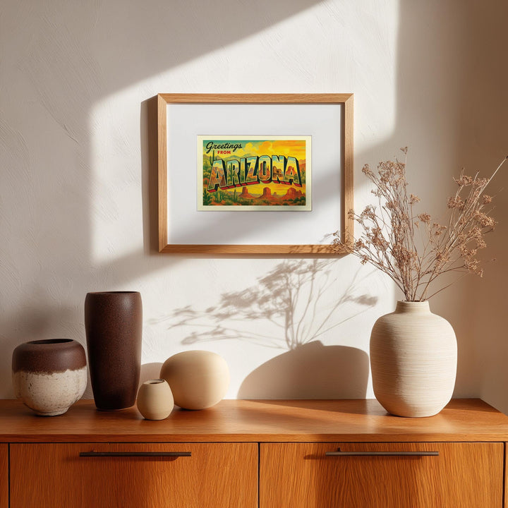 Arizona Postcard Art Print