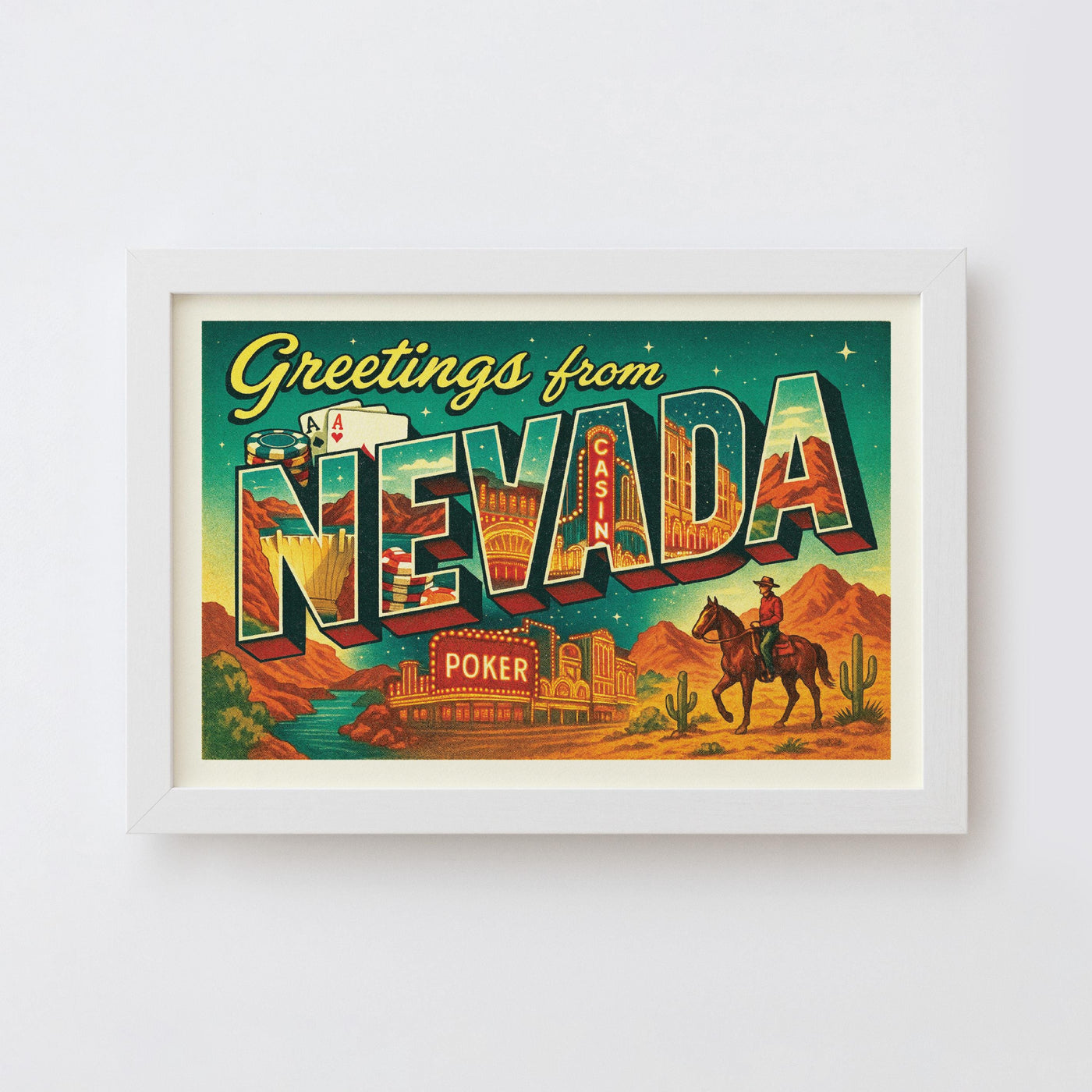 Nevada Postcard Art Print