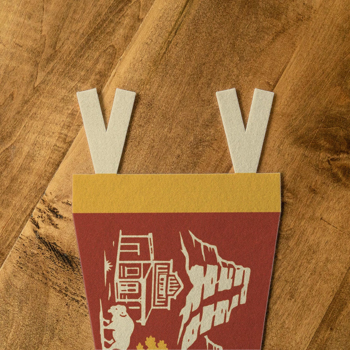 Medora North Dakota Felt Pennant