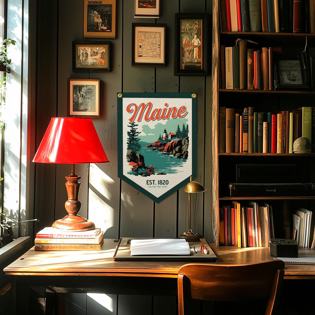 Maine Felt Camp Flag
