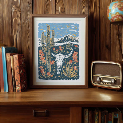 Saguaro Desert Art Print