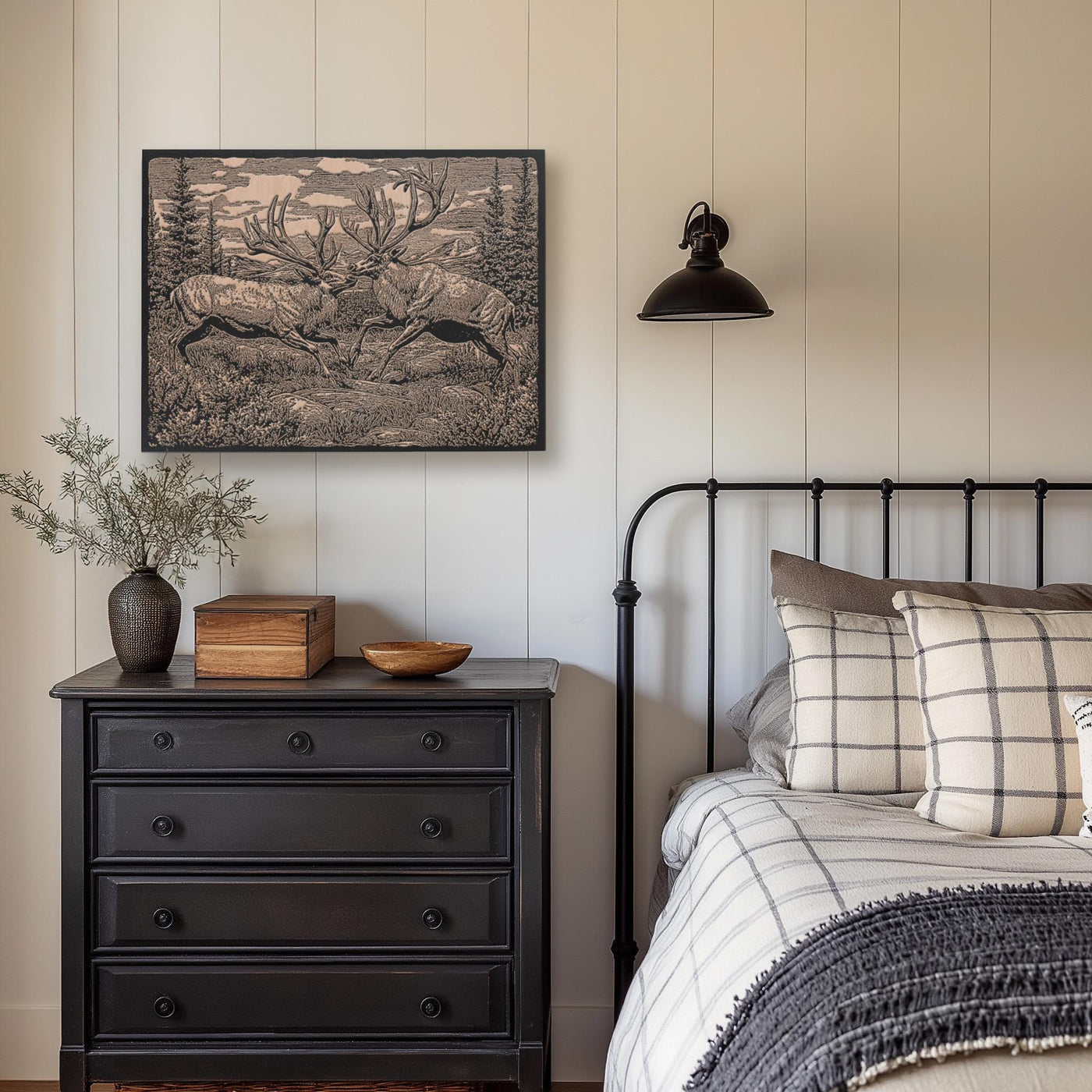 Sparring Caribou Wall Art