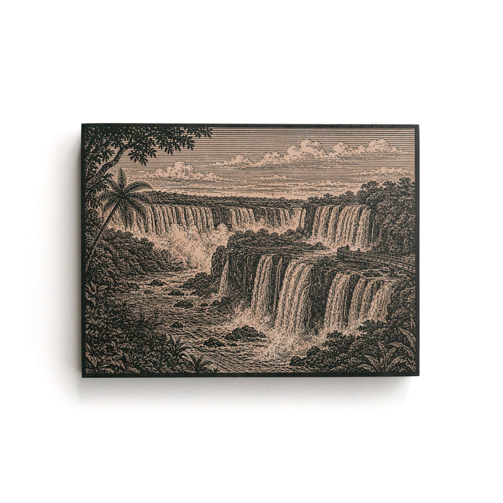Iguazú Falls Engraved Birch Art Panel