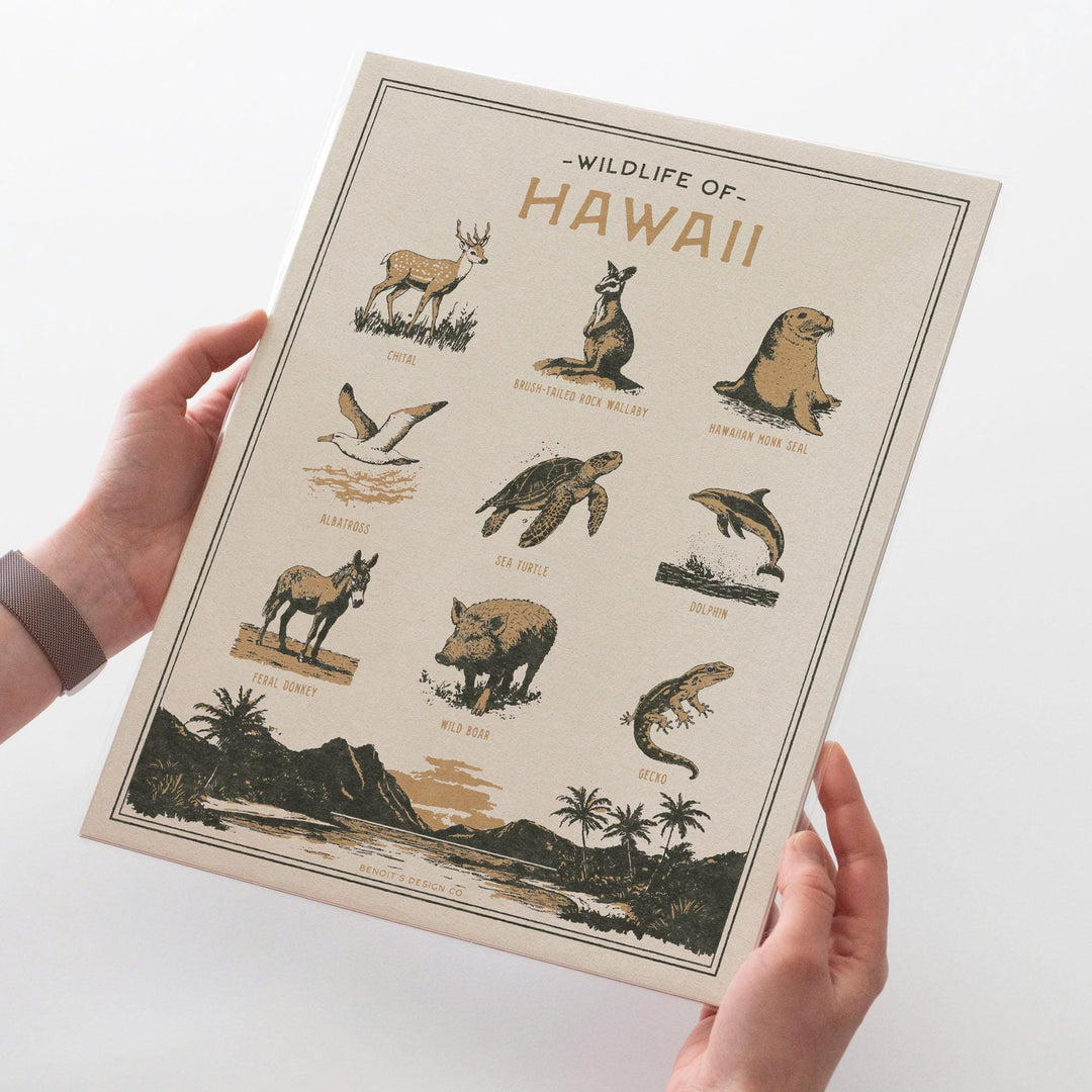 Hawaii Wildlife Print