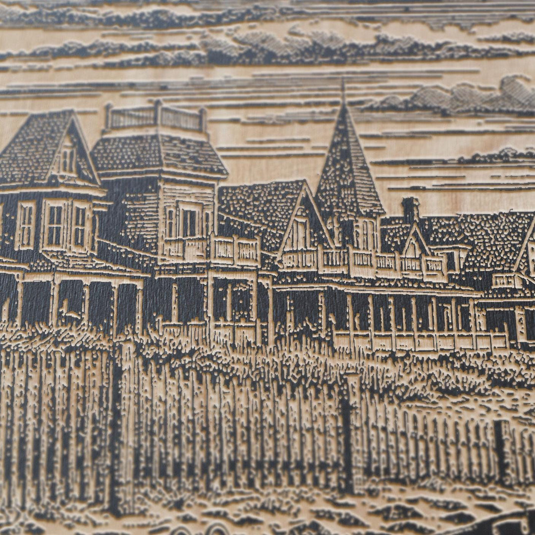 Cape May New Jersey Engraved Birch Art Panel