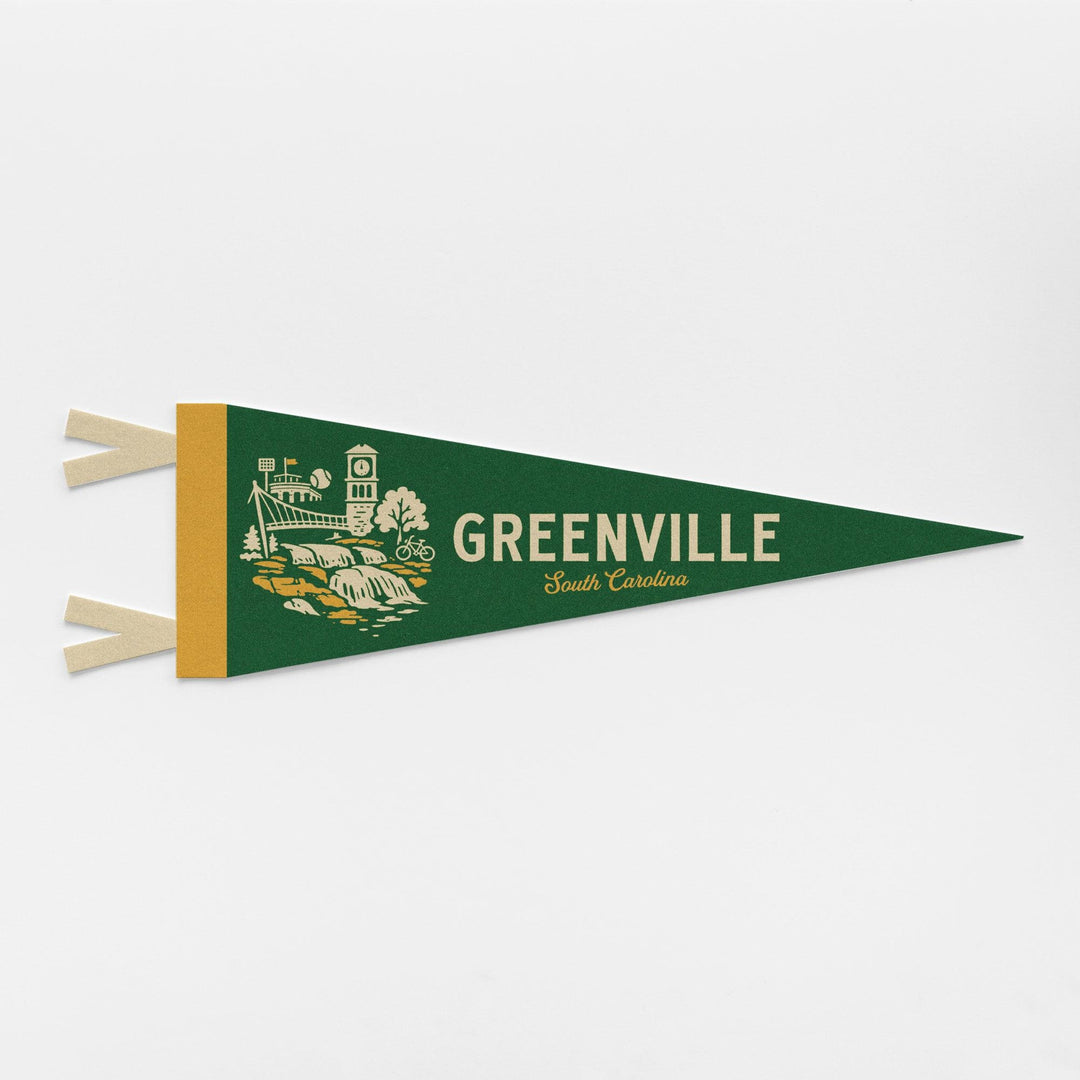 Greenville South Carolina Felt Pennant