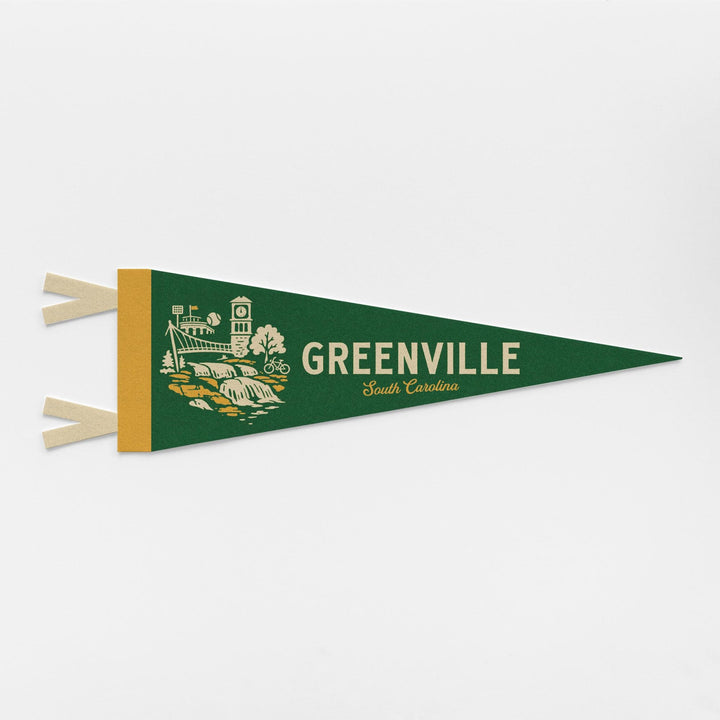 Greenville South Carolina Felt Pennant