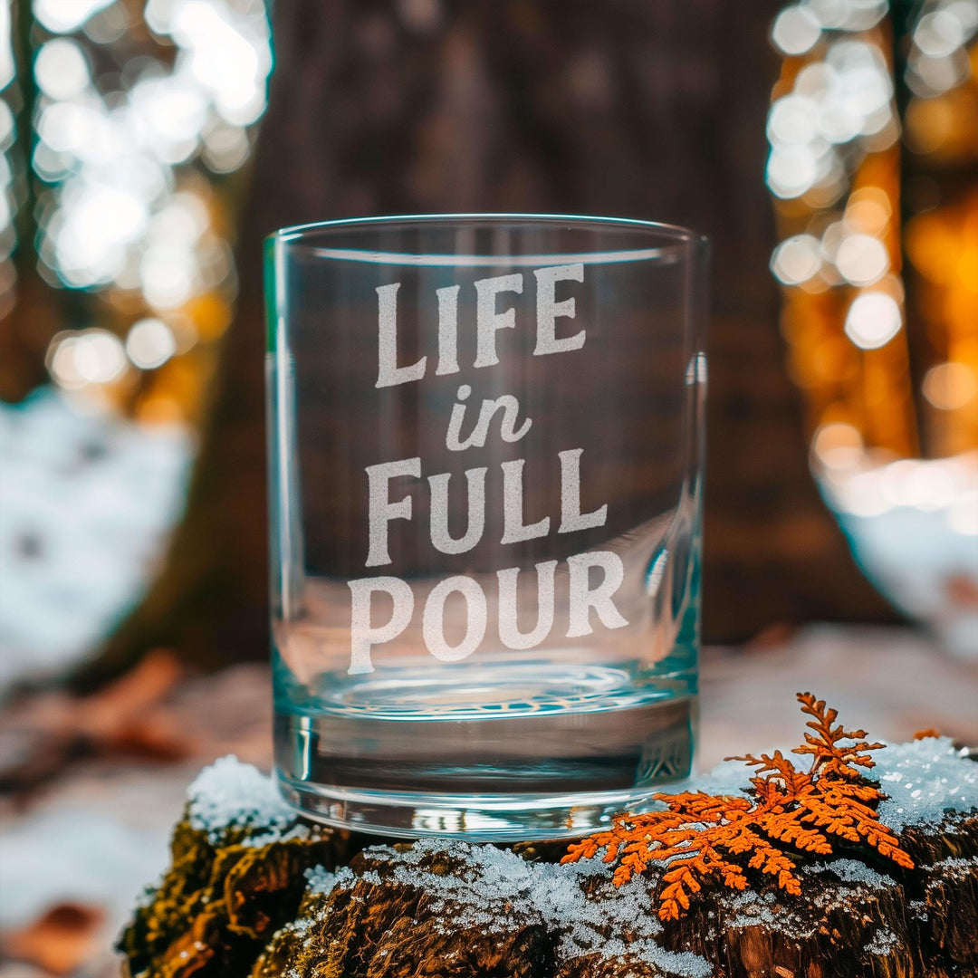 Life in Full Pour Glasses