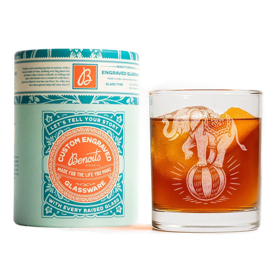 Circus Elephant Glasses