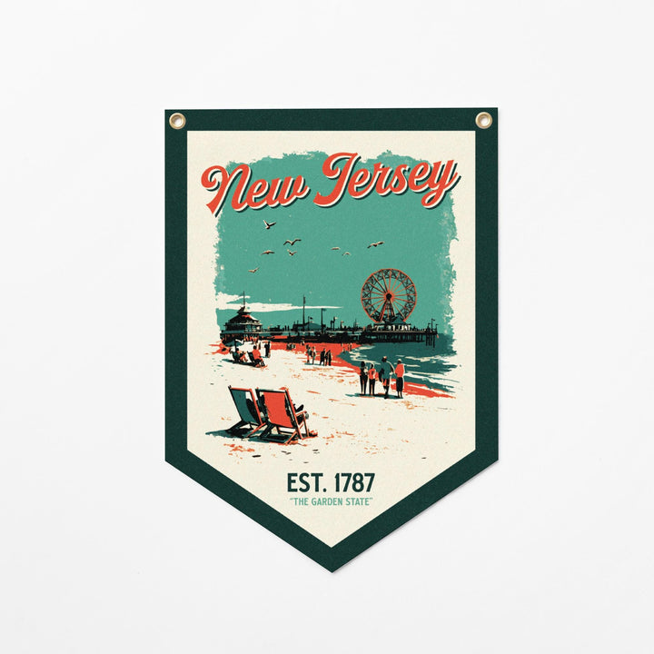 New Jersey Felt Camp Flag