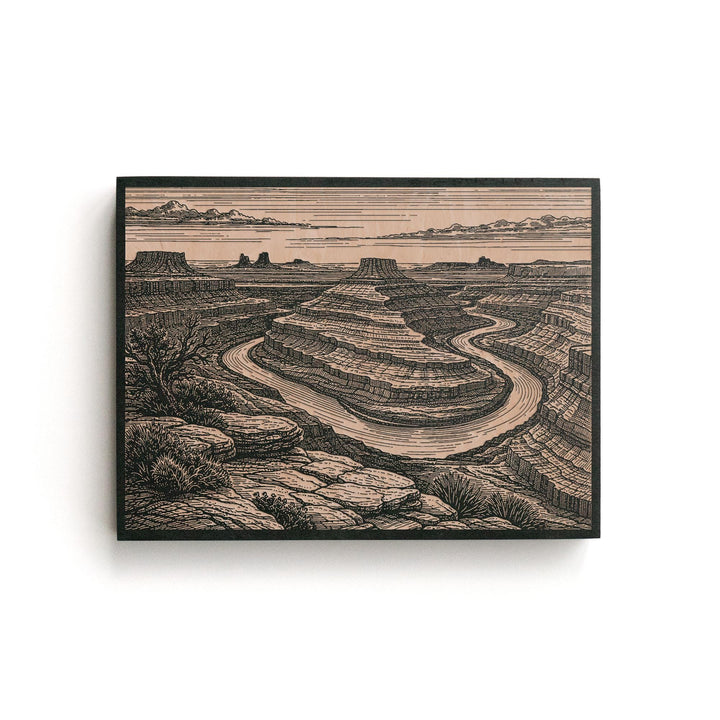 Canyonlands Utah Engraved Birch Art Panel