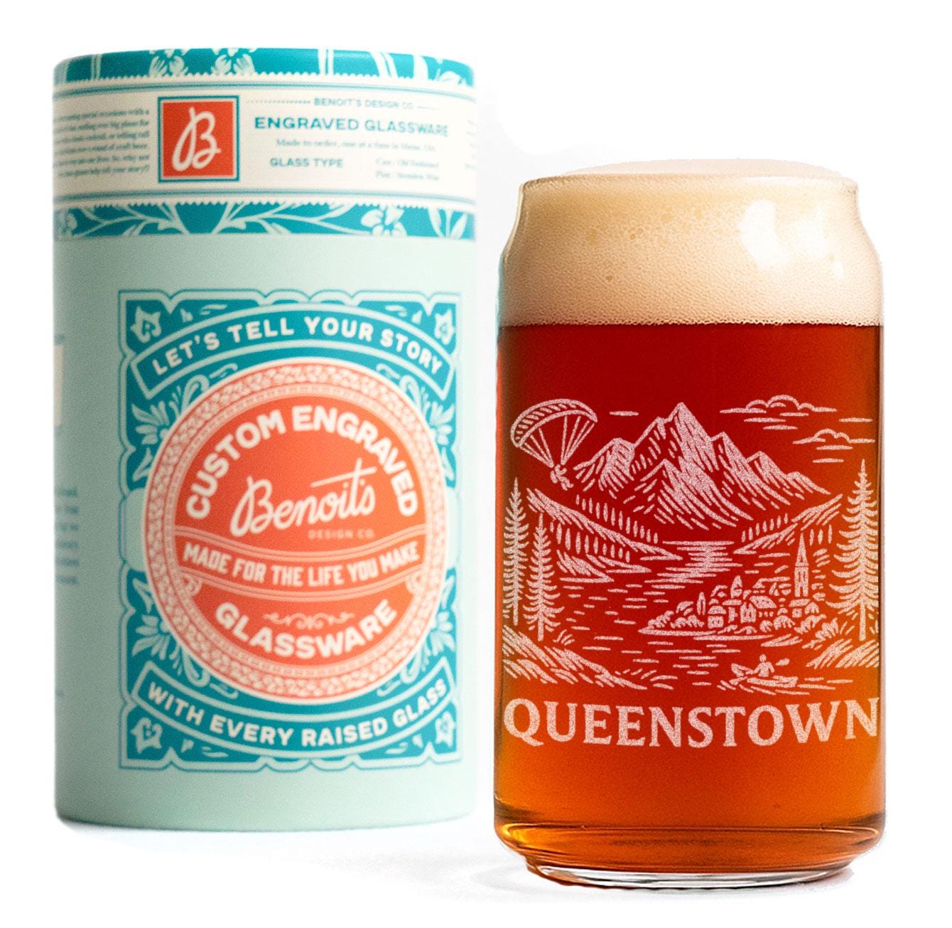 Queenstown New Zealand Glass