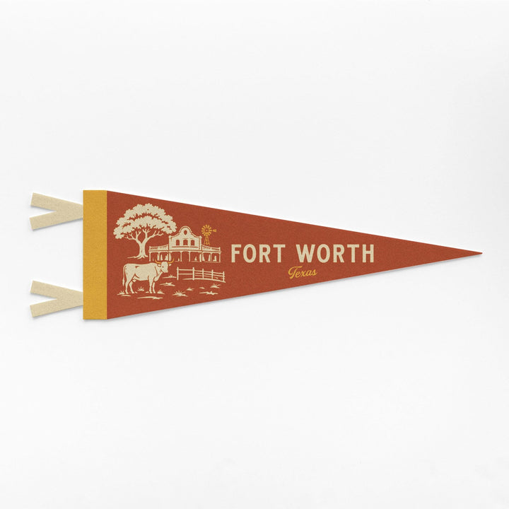 Fort Worth Texas Felt Pennant