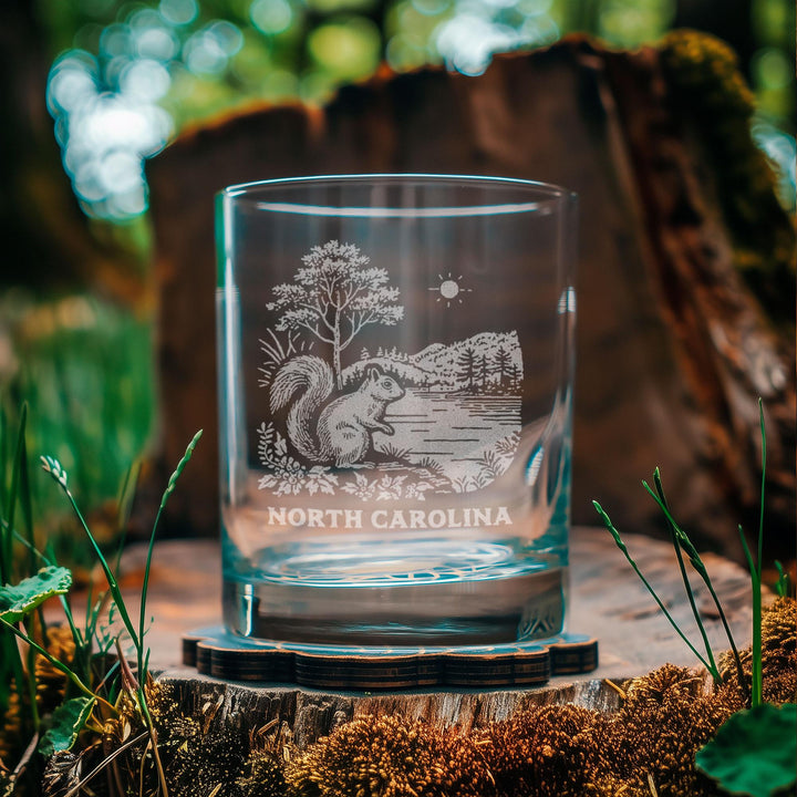 North Carolina State Squirrel Glasses