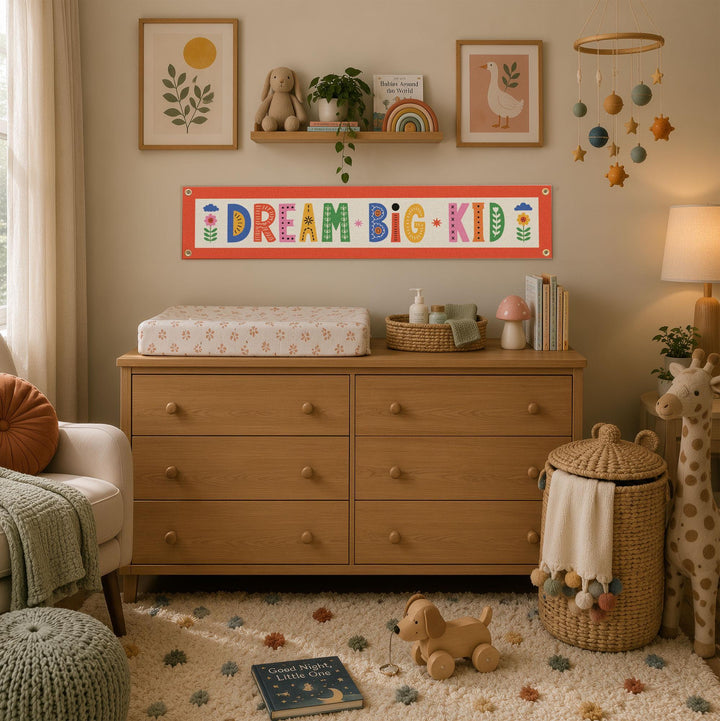 Dream Big Kid Felt Banner
