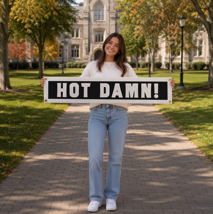 Hot Damn! Felt Banner