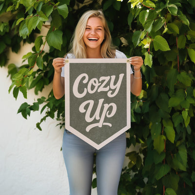 Cozy Up Felt Camp Flag