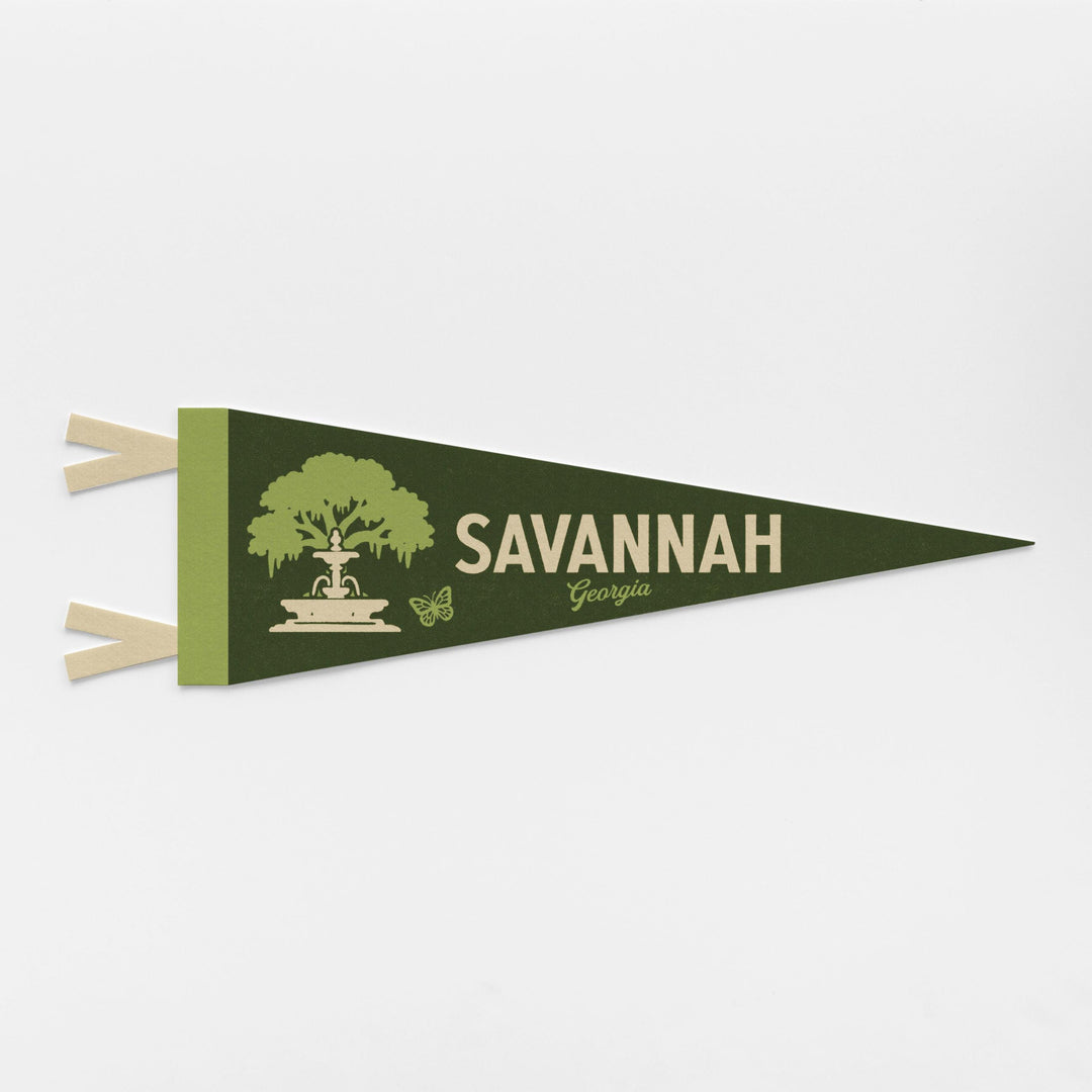 Savannah, Georgia Felt Pennant