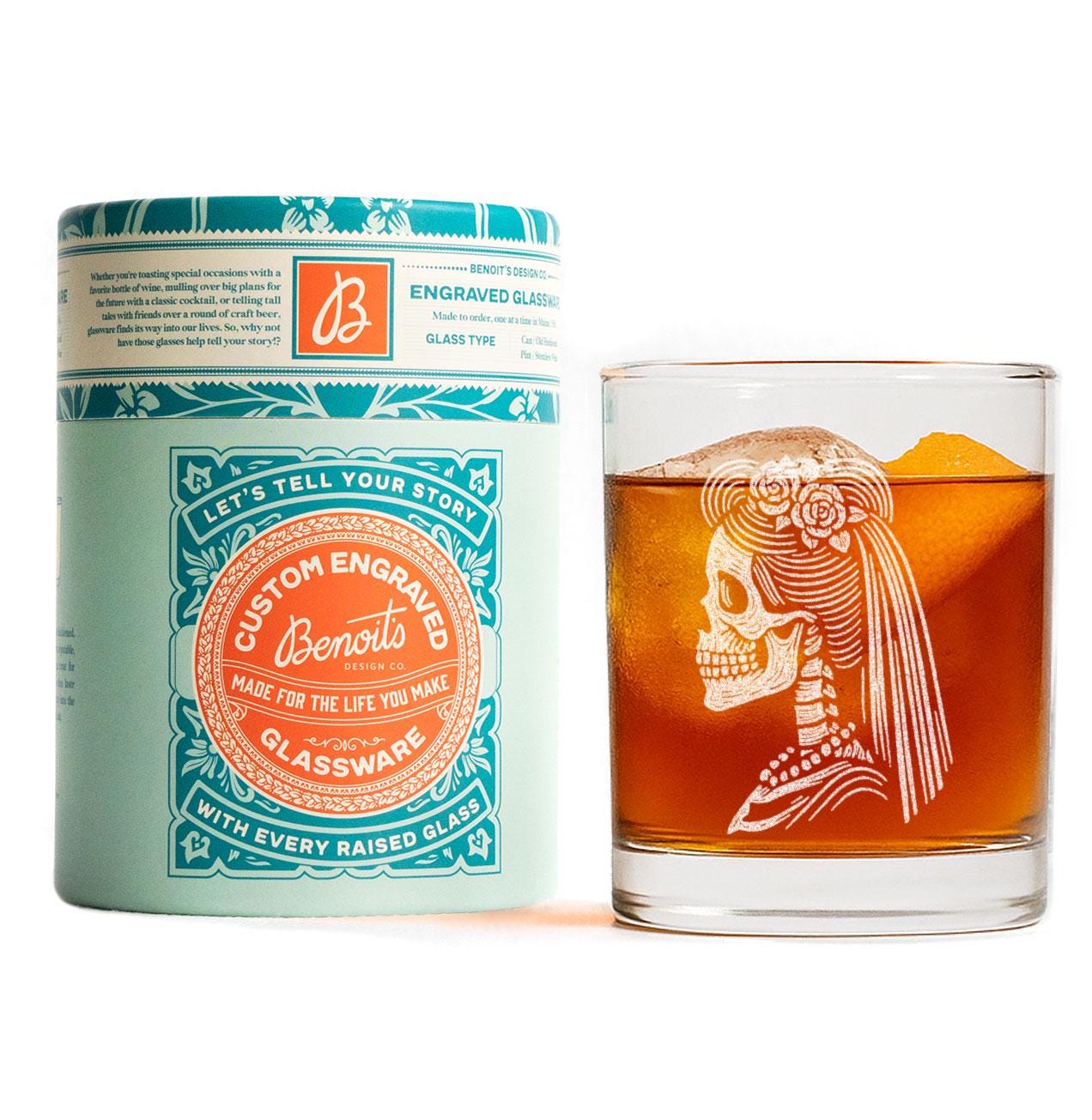 Skeleton Couple Glasses (Set of 2)