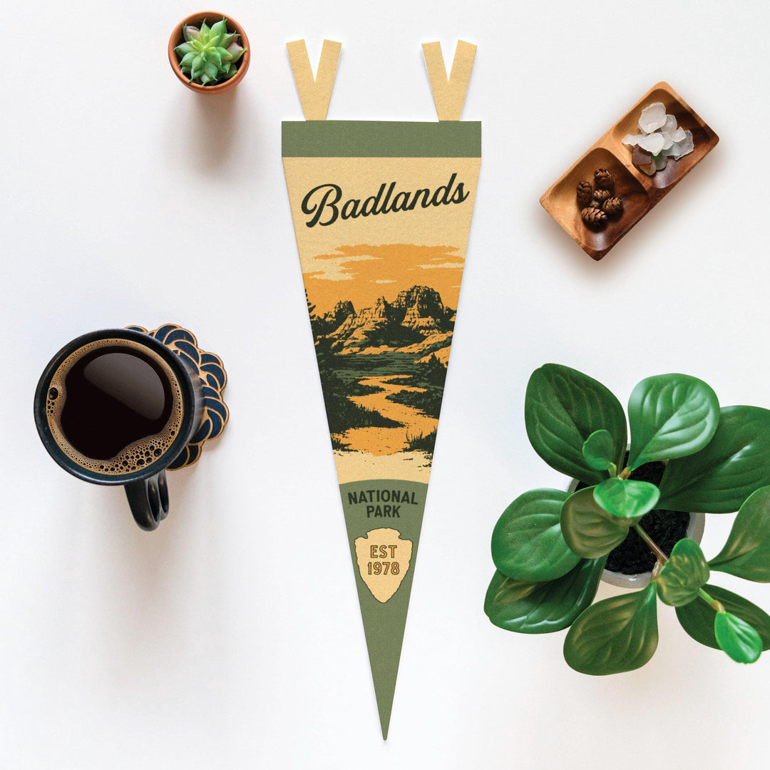 Badlands National Park Felt Pennant