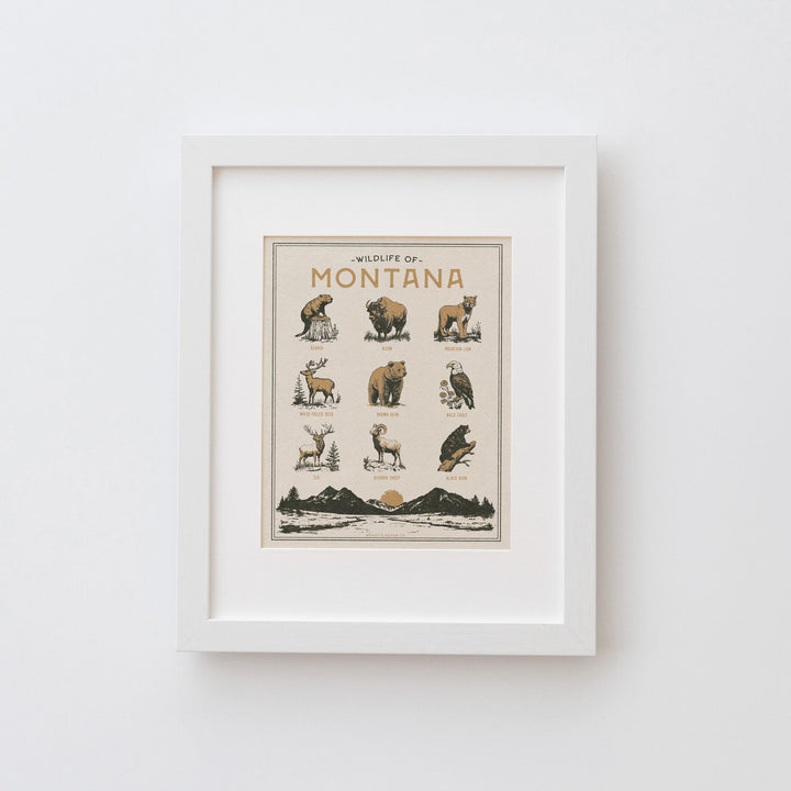 Montana Wildlife Print